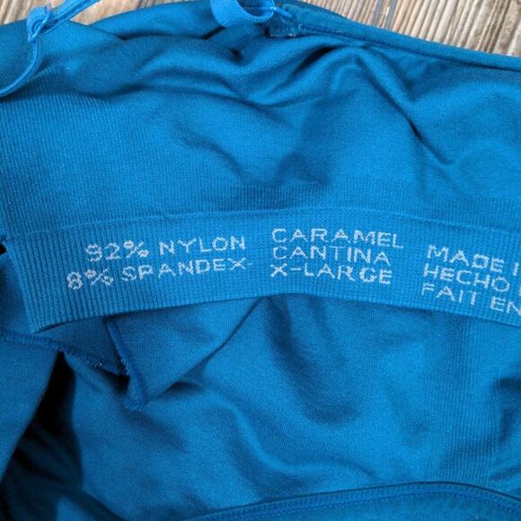 Caramel Cantina Womens Nursing Breastfeeding Comfort Tank XL Green Snap Straps - Picture 4 of 9